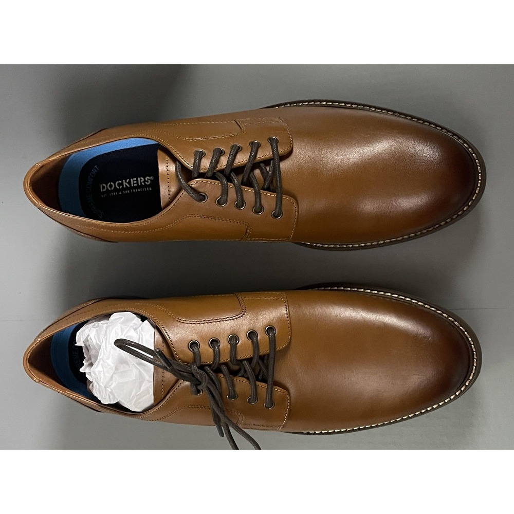 Dockers Ludgate Shoes Mens Size 11 M Brown Derby Dress Supreme Comfort - Picture 3 of 10